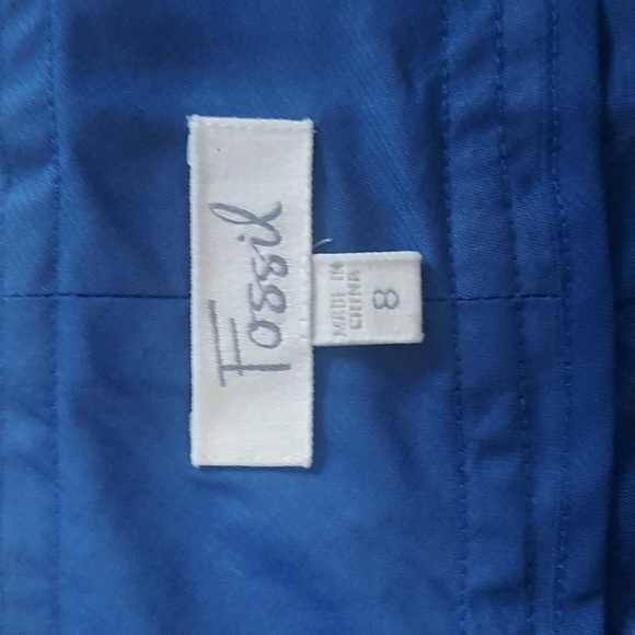 FOSSIL Plaid Lined Flare Skirt - Picture 2 of 8